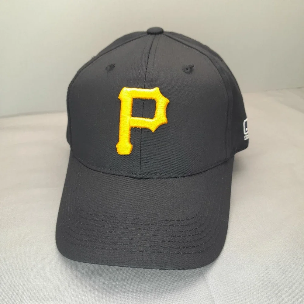 OC Sports Pittsburgh Pirates Youth Baseball Hat Black Yellow MLB Adjustable Cap